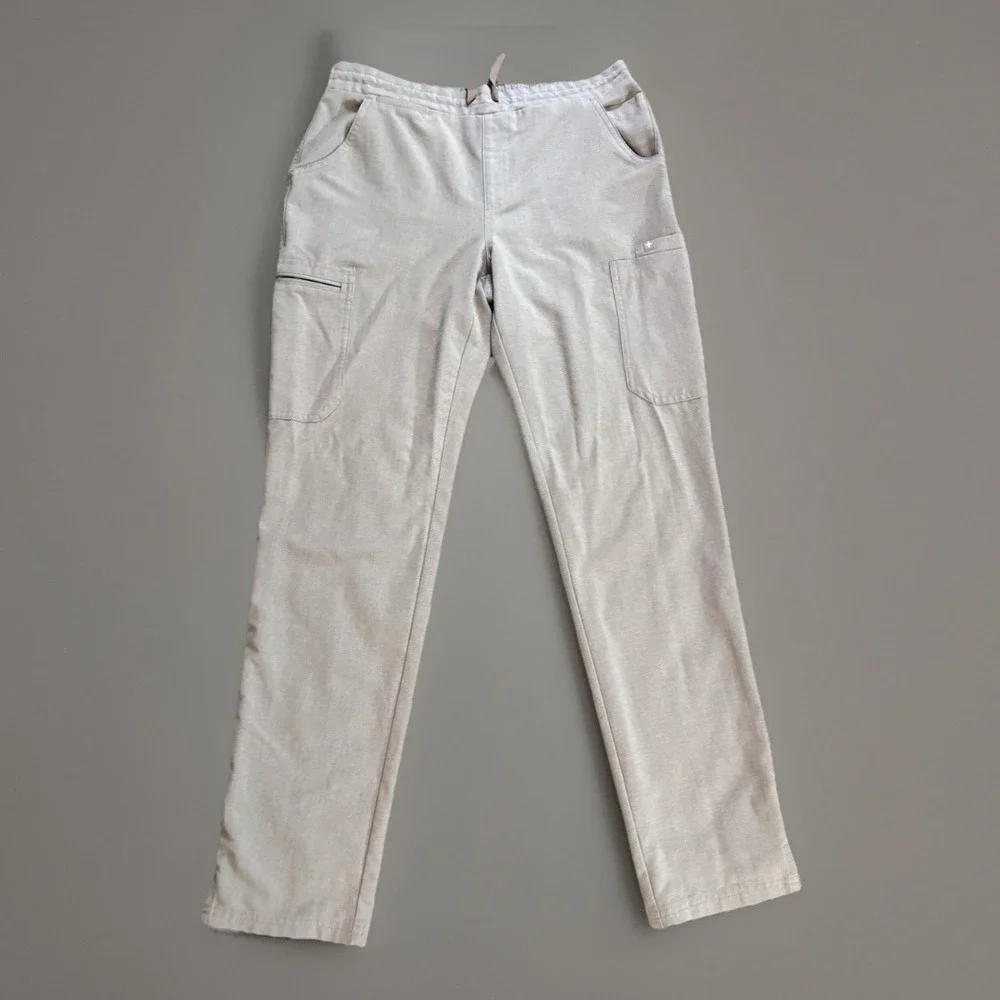 Figs Technical Collection Pants Cargo Scrub Classic Straight Leg Gray SZ S 29x30